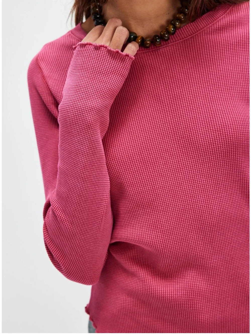 Free People We The Free Easy Does It Long Sleeve Tee NWT S